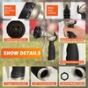 AUTOMAN Garden Hose Nozzle-7 Patterns Sprayer-2 Pack, Metal High Pressure