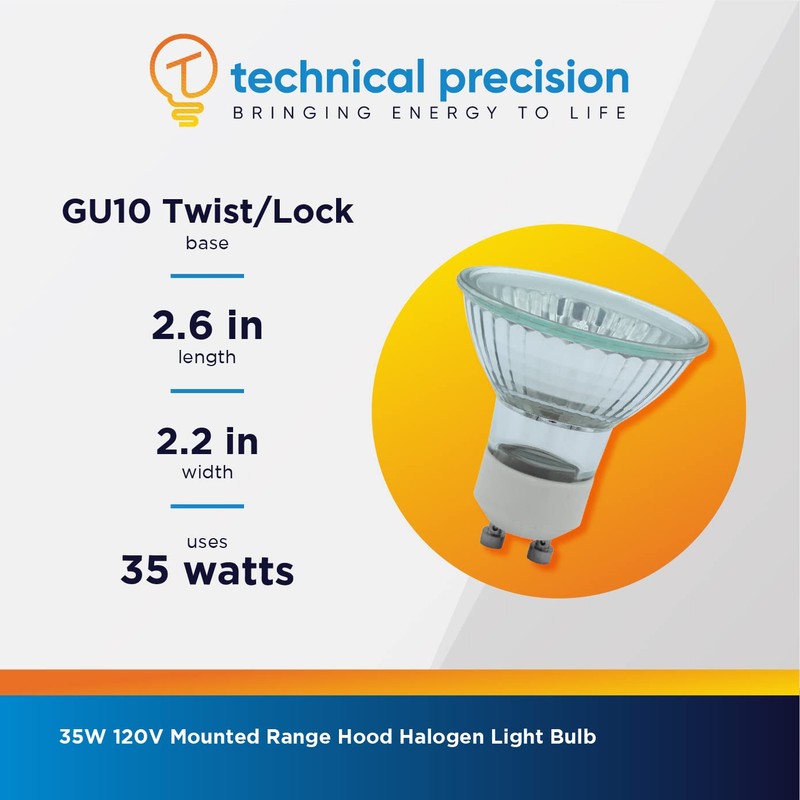 Technical Precision Replacement for Cavaliere Island Mounted Range Hood Bulb