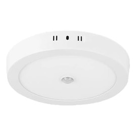 Lámpara de Plafon LED de Sobreponer Redondo con Sensor Movimiento 18w Plus