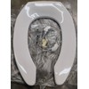 Bemis 1955CT Commercial Heavy Duty Open Front Toilet Seat Elongated