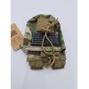 FRTKK Tactical Radio Walkie Talkie Pouch Multicam American Flag Patch