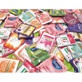 Refill Pack Enveloped Tea Bags Large Selections of Classic Black Fruit Herbs Green Decaf Healthy Caffeine Free Popular Flavours Blends (FRUIT TEA, x50 Tea envelopes)