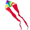HENGDA KITE Colourful Triangle Kite with Two Tails for Kids