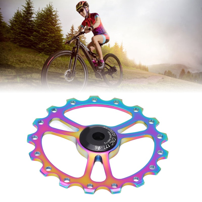 MEIJUN 17T Ceramic Rear Derailleur Guide Wheel Aluminum Alloy Rear