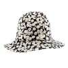 Dolce & Gabbana 100% Silk Black and White Floral Bucket