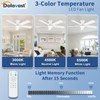 Dolavast Ceiling Fans with Lights and Remote, 48 Inch Ceiling