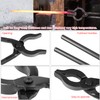Blacksmith Tongs 12'' Long for Forge & Welding Bench Jaw