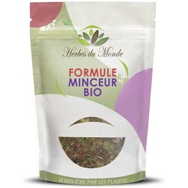 Herbes du Monde – BIO-Schlankheitskräutertee – Bio-Detox-Aufguss – Bio-Pflanzenmischung – Spezielle Schlankheitstransportverordnung – 1 Beutel mit 50 g AB-zertifiziert