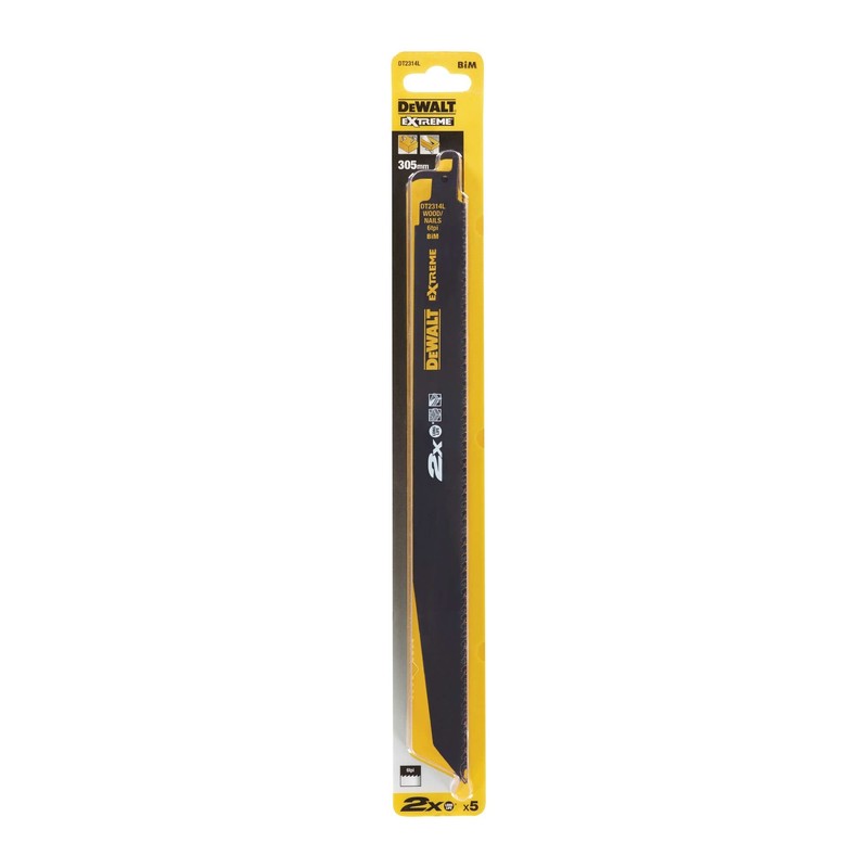 DeWalt DT2314L-QZ Reciprocating Blades, One Size Set of 5 Pieces