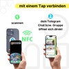 Telegram NFC Sticker Pack of 2 - Contactless Share Your