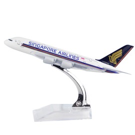 LESES Diecast Plane Model 1:400 scale Singapore A380 Airplane Model for Decoration or Gift