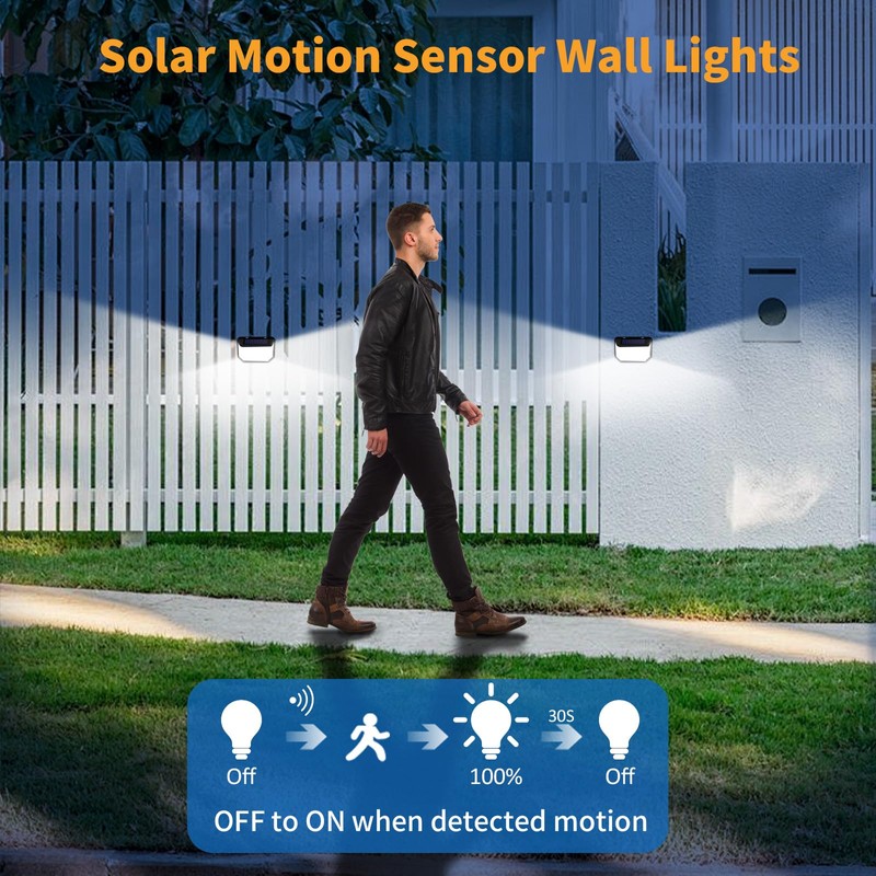 K KASONIC Solar Lights with Dual Sensor Outdoor 2