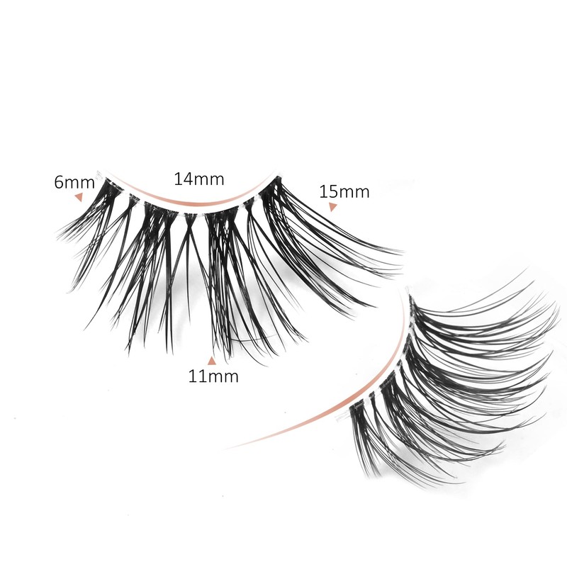 Onlyall Half Lashes False Eyelashes Natural Look Wispy Lashes Natural