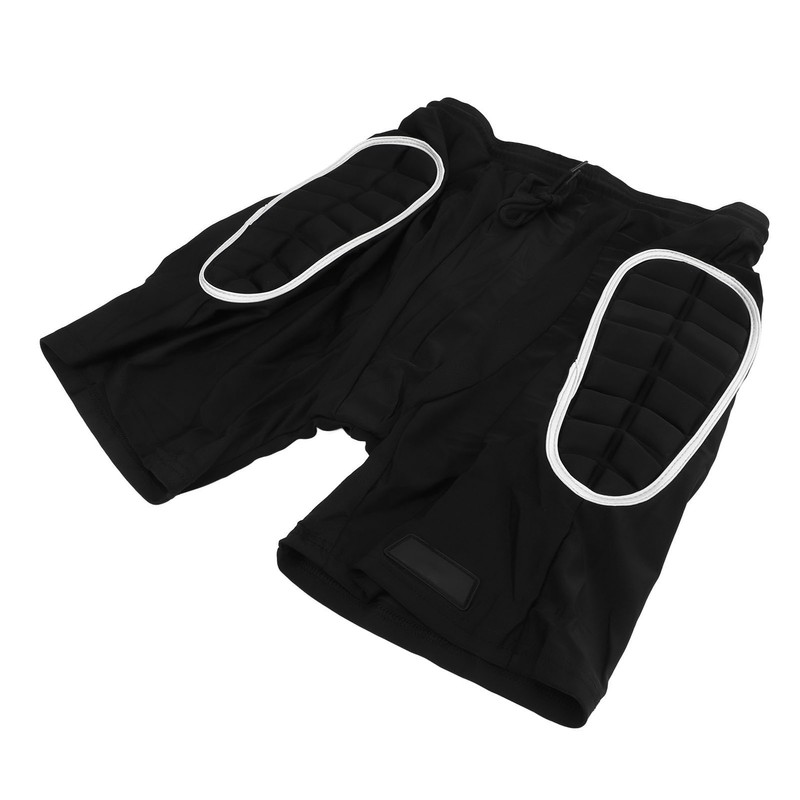 Silver Black Skiing Hip Protection Shorts Impact Resistant Breathable Skating