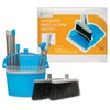 JFB Home Products BristleComb Outdoor Broom & Dustpan Set Upright,