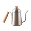 Long Spout Pour Over Coffee Kettle with Wooden Handle 304