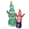 1.8m Dwarf and Christmas Tree Inflatable Decoration IP44 Christmas Outdoor