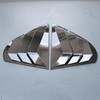 ZiWen 2X Sport Style Quarter Window Scoops Louvers for Mitsubishi