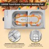 Dyna-Living Chocolate Melting Pot 2-Tanks Commercial Chocolate Tempering Machine Chocolate