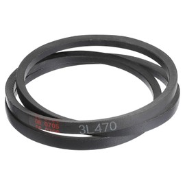 sourcing map 3 Pcs 3L470 Classic Wrapped Rubber V-Belt, 47"(1194mm) Outside Circumference, 3L Profile V Belt 3/8" Width 7/32" Height