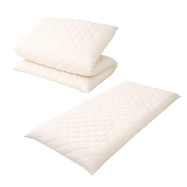 EMOOR Extra-Thick Japanese Futon Mattress Hem-Less Twin Made in Japan