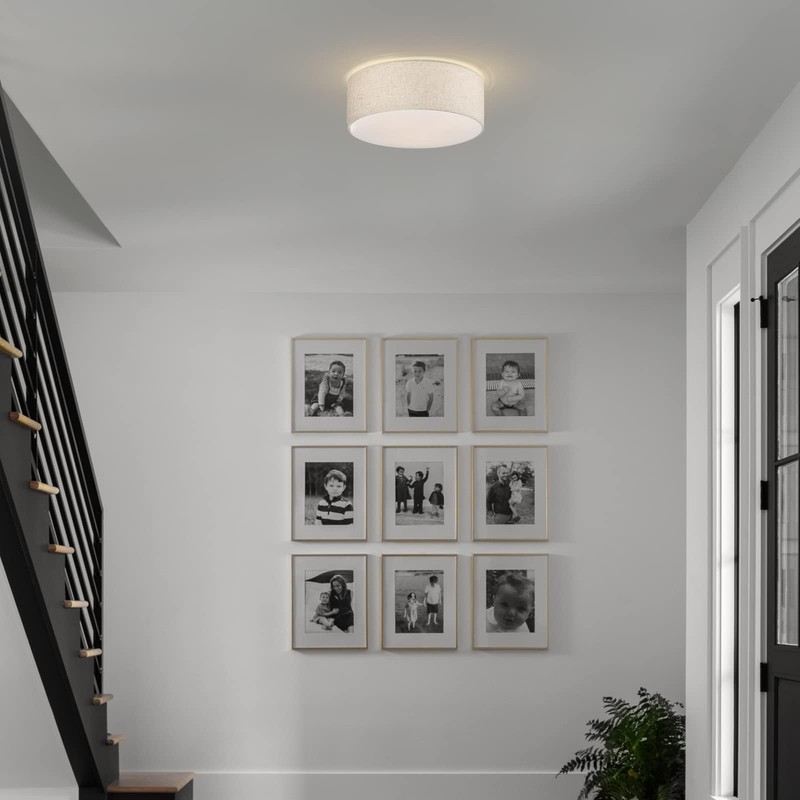 Galtlap 18'' Flush Mount Ceiling Light Modern Farmhouse Drum Ceiling