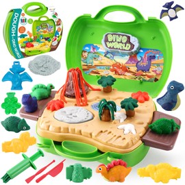 VBACALA Dough Set for Children, Dinosaur Children's Clay with Clay Accessories, Dinosaur Toy Tools and Moulds Clay from 2 Years