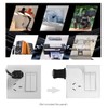 Cablecc NEMA 1-15P USA Outlet Saver Power Extension Adapter 2-Prong