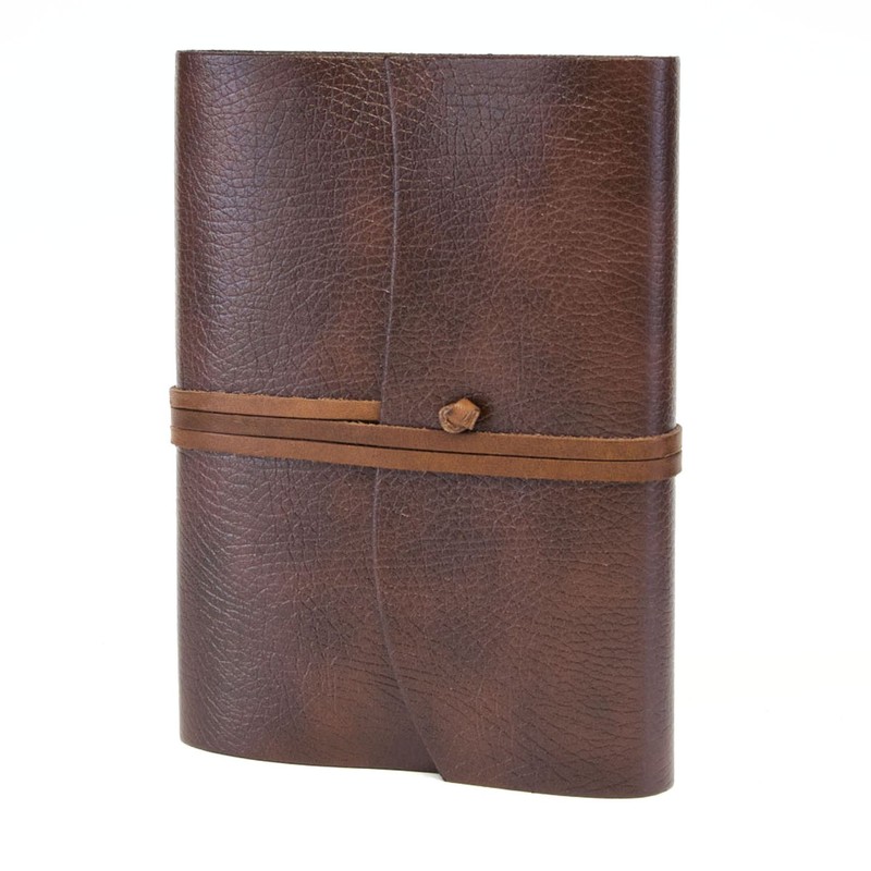 Tivoli Large Recycled Leather Journal / Notebook, Handmade Classic Italian