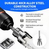 PVC Pipe Threader 7PCS Kit with Step Drill Bit, 1/2"