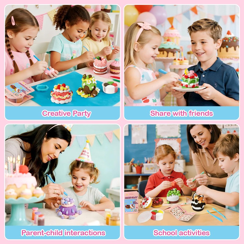 Air Dry Clay for Kids Modeling Clay Kit, 12 Box