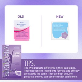 Wax Strips for Hair Removal - 60 Count (40 Body + 20 Face Strips) with 10 Soothing Oil Wipes, At-Home Waxing Kit for Women & Men - Legs, Bikini, Underarms, Face, Travel-Friendly & No Heat Needed