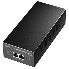 Cudy POE400 90W Gigabit Ultra PoE++ Injector Adapter, IEEE 802.3 bt /802.3at/802.3af Compliant, Up to 90W Ultra Power Supply, 10/100/1000Mbps Shielded RJ-45, Plug & Play, Metal housing