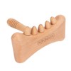 Wooden Gua Sha Tool Portable Rounded Edges Wood Scraping Massage