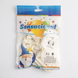 Sensacional Globo Impreso Mi Bautizo Sensacional 12 Pz Blanco No 9/10