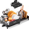 Urackify Dish Drying Rack, Expandable Dish Rack for Kitchen Countertop,