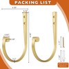 Mayrhyme Curtain Holdbacks 2Pcs,Brass Barrel Zinc Alloy Curtain Tiebacks,Wall Mounted