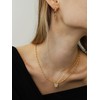 OZEL Layered Necklaces for Women 14K Gold Plated Dainty Gold