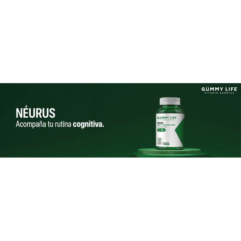 Gummy Life - Néurus 60 Gomitas Omega 3, L-teanina, Colina