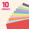 TownStix 100 Blatt - 120g A5 Tonpapier Bunt, Bastelpapier Buntes