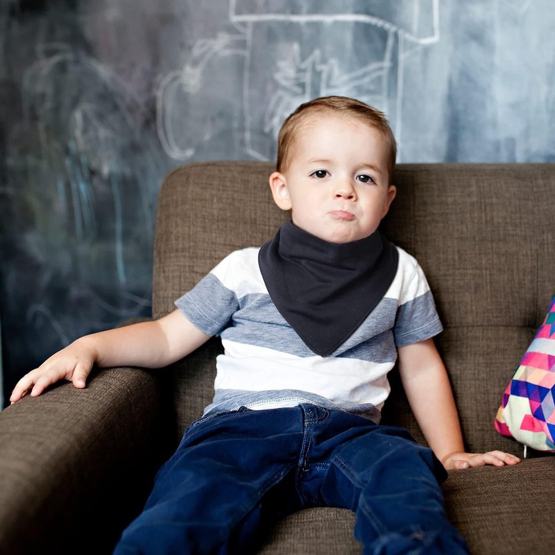 Adult Absorbent Drool Bandana Bibs, Large Soft Bibs Set for