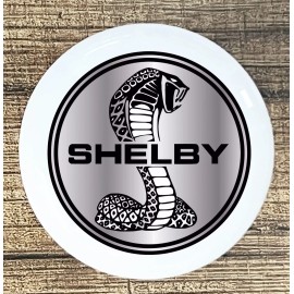 White FORD COBRA SHELBY MUSTANG WHITE CERAMIC KITCHEN CABINET DRESSER KNOB