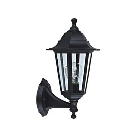 2 in 1 Upside-Down Hanging Wall Light Outdoor Wall Mount Lamp Hexagonal Modern Wall Sconce Lighting Lantern Fixture Dark Grey Lights for Garage Porch Front Door Garden Yard Patio IP54 (Without Bulb)