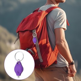 3pcs UV Note Checker Mini LED Keyring Torch Portable Pocket Ultra Violet Flashlight for Money Checker Fluorescence Agent Detection Outdoor Camping Hiking Traveling and Emergency Lighting(Black)