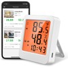 JJ Julie Japan Smart Thermo-Hygrometer, Bluetooth, High Precision, Smartphone Compatible,