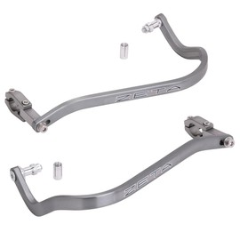 Zeta Drop Down Bend Aluminum Handguards for 7/8 Handlebars Titanium Color by Zeta