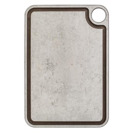 ARCOS Chopping Board with Gutter and Hanger. Gentle Surface for Cutting Foods from Cellulose Fiber and Resin. Professional Cutting Tool with Anti-Overflow Channel. Grey. 13" x 9"