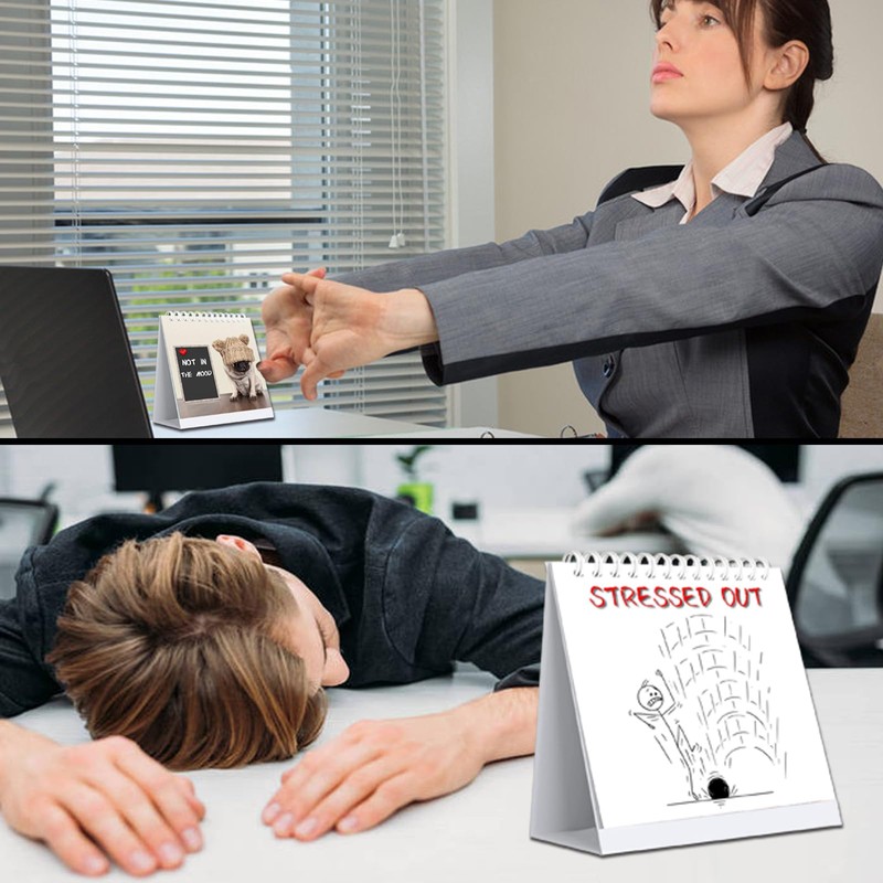 Funny Desk Signs,30 Different Fun and Flip-Over Messages for Office
