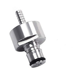 Cowin Brewing Hombrew soft drink PET Bottle Filling Stainless Steel Carbonation/Line Cleaning Cap w/ 5/16" Barb/Drop