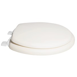 Centoco Toilet Seat Round, Soft Cushioned Vinyl Toilet Seat, DSHPS20-106 HPS20-106, Bone